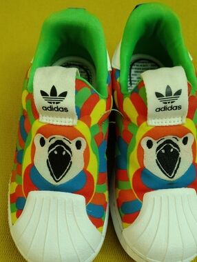 adidas Kids Multicolor Rainbow Slip-On Sneakers